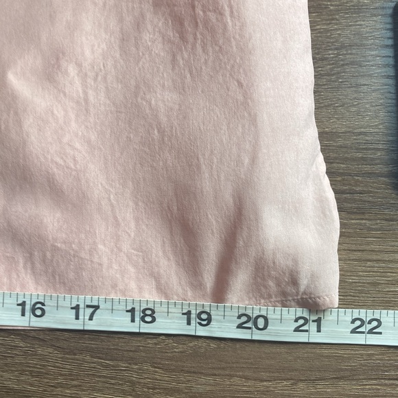 Vintage Peter Martin Button Up Silk Blouse Peach Pink Medium - Picture 5 of 8